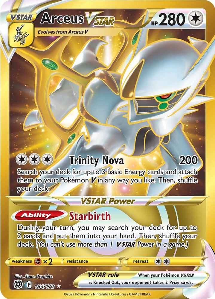 pokemon cards vstar arceus Arceus VSTAR
