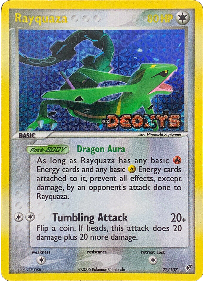 Rayquaza (22/107) (Stamped) [EX: Deoxys]