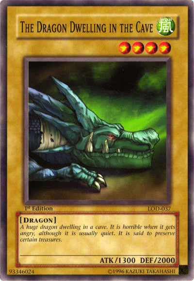 normal dragon monsters yugioh The Dragon Dwelling in the Cave [LOD-037] Common