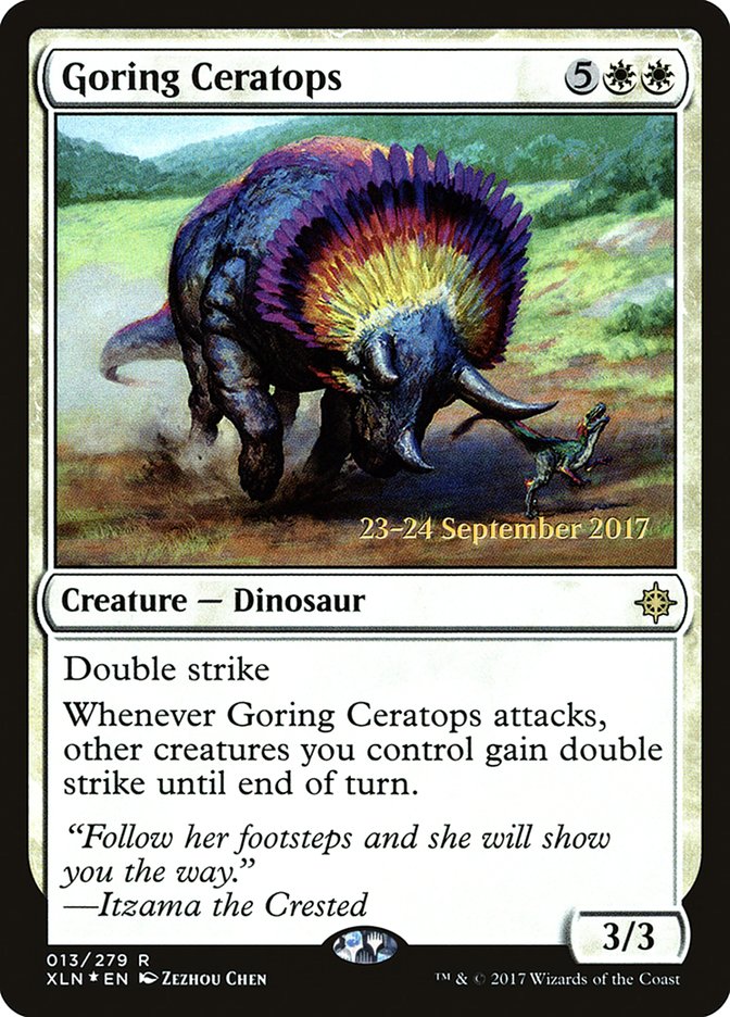 Goring Ceratops [Ixalan Prerelease Promos]