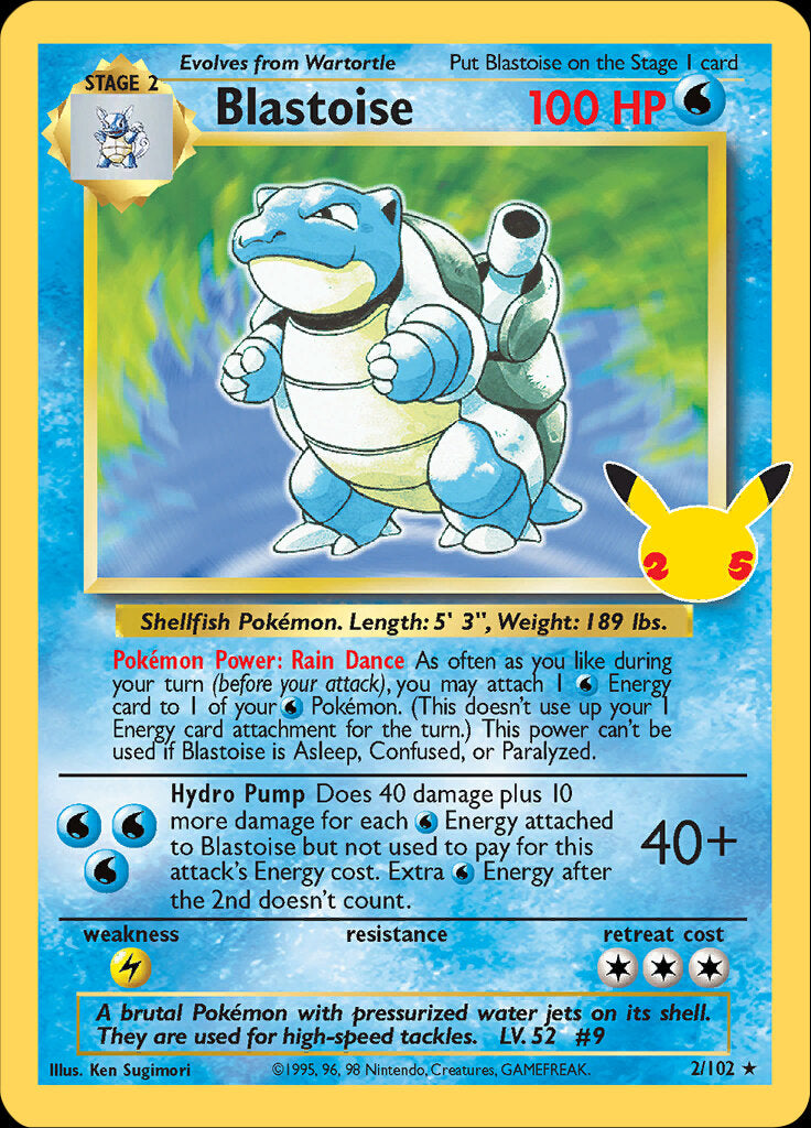 Blastoise (2/102) [Celebrations: 25th Anniversary