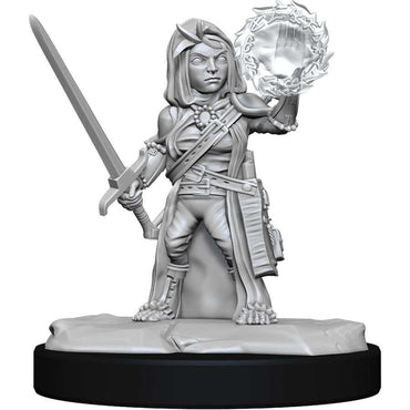 Pathfinder: Deepcuts Unpainted Miniatures: W14 Female Halfling Cleric