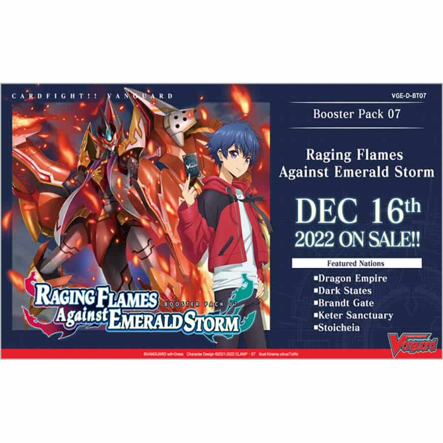 Cardfight!! Vanguard Overdress: Booster: Bt07 Raging Flames Against Emerald Storm