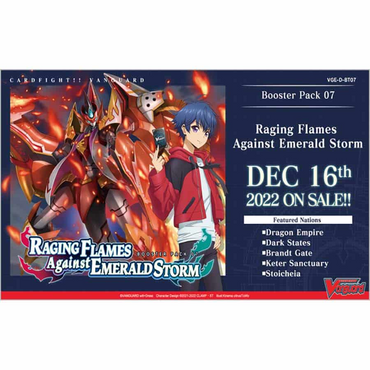 Cardfight!! Vanguard Overdress: Booster: Bt07 Raging Flames Against Emerald Storm Box