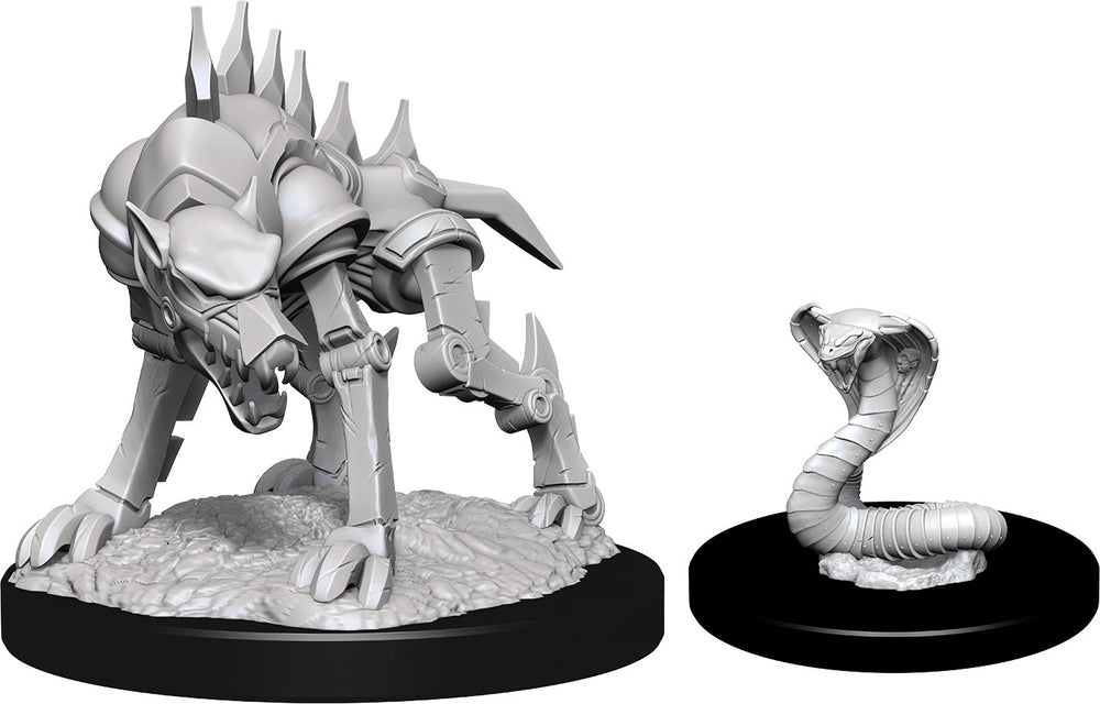 Dungeons and Dragons Nolzur's Marvelous Miniatures: W14 Iron Cobra and Iron Defender