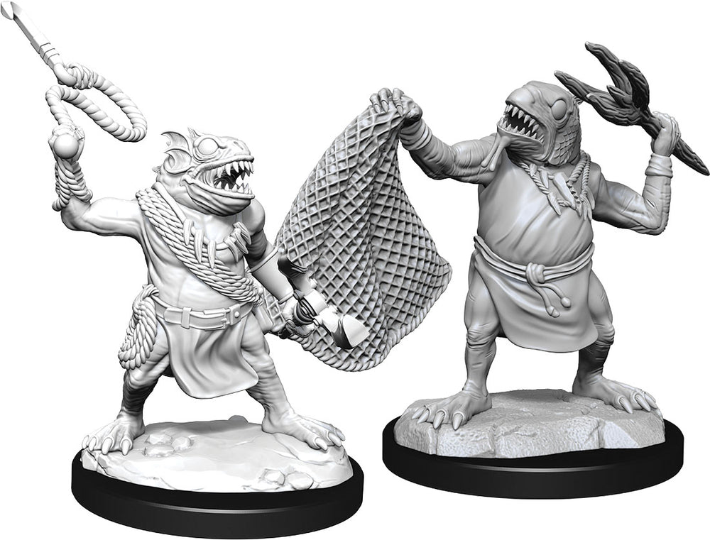 Dungeons and Dragons Nolzur's Marvelous Miniatures: W14 Kuo-Toa and Kuo-Toa Whip