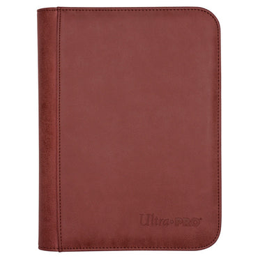 Ultra Pro: Suede Collection 4 Pocket Zippered Pro-Binder - Ruby