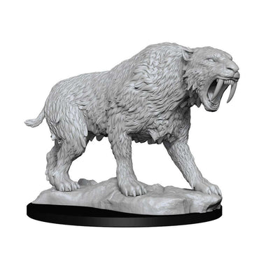 Wizkids Deepcuts Unpainted Miniatures: W14 Saber-Toothed Tiger