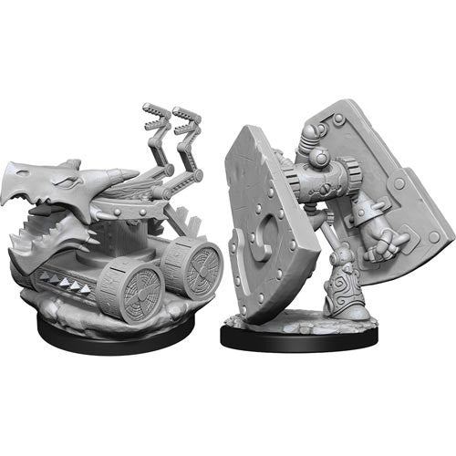 Dungeons and Dragons Nolzur's Marvelous Miniatures: W15 Stone Defender and Oaken Bolter