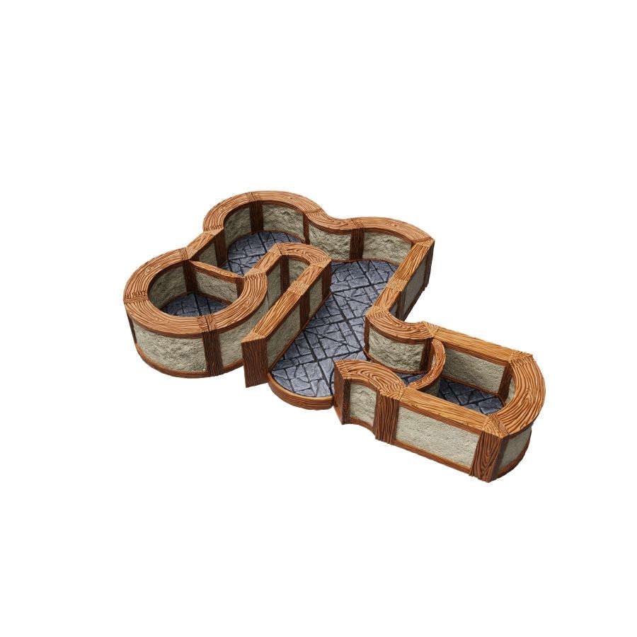 Warlock Tiles : Town and Village Tiles Expansion: One Inch Town and Village Angles and Curves